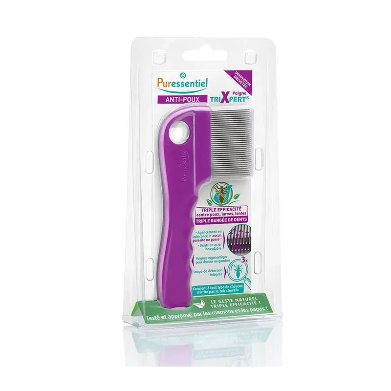 Peigne Tri-Xpert Anti-poux Puressentiel Peigne Tri-Xpert Anti-poux Puressentiel