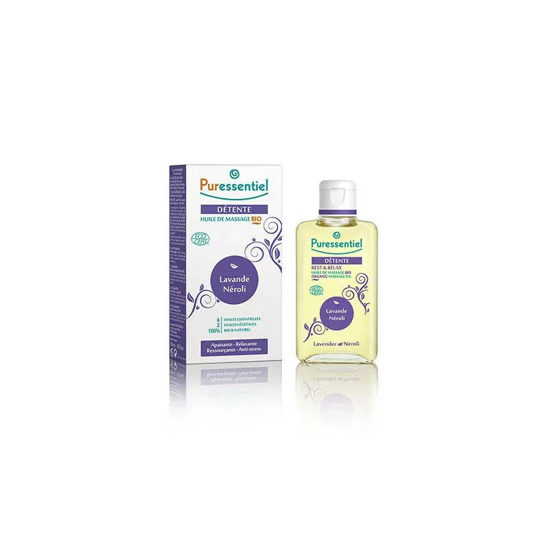 Puressentiel Huile de Massage Bio Détente 100ml