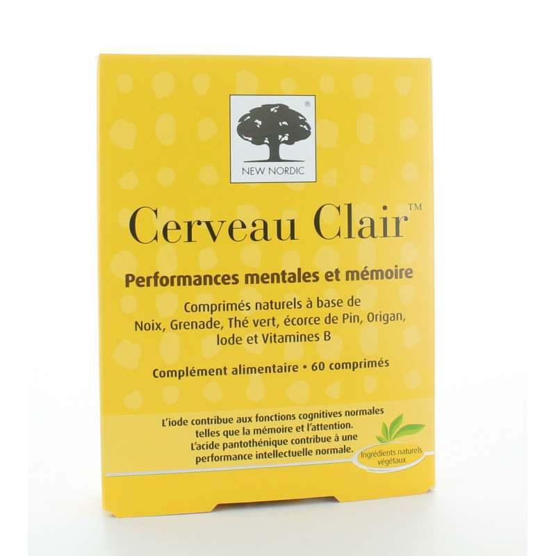 Cerveau Clair New Nordic 60 comprimés Cerveau Clair New Nordic 60 comprimés