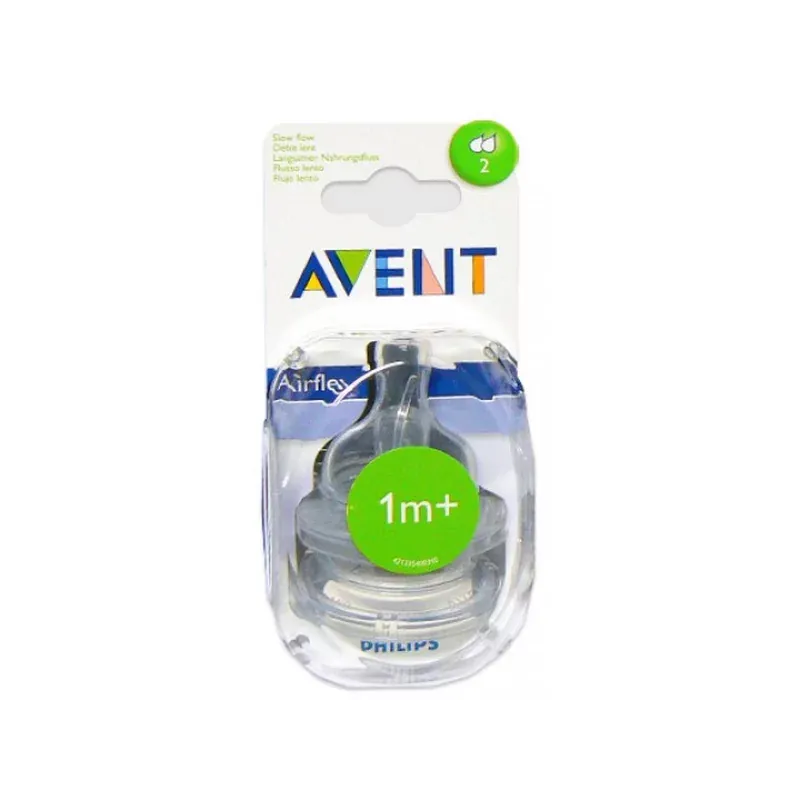 Tétine Avent Classic+ débit lent 1M+ Philips X2 - Univers Pharmacie