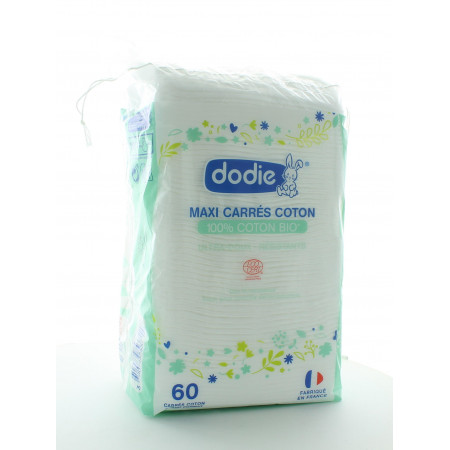Dodie Maxi Carrés Coton 60 pièces