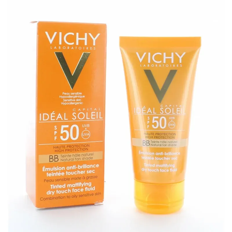 Vichy Idéal Soleil BB Émulsion Anti-brillance Teintée SPF50+ 50ml