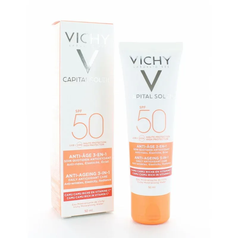 Vichy Capital Soleil Soin Anti-âge 3en1 SPF50+ 50ml Vichy Capital Soleil Soin Anti-âge 3en1 SPF50+ 50ml