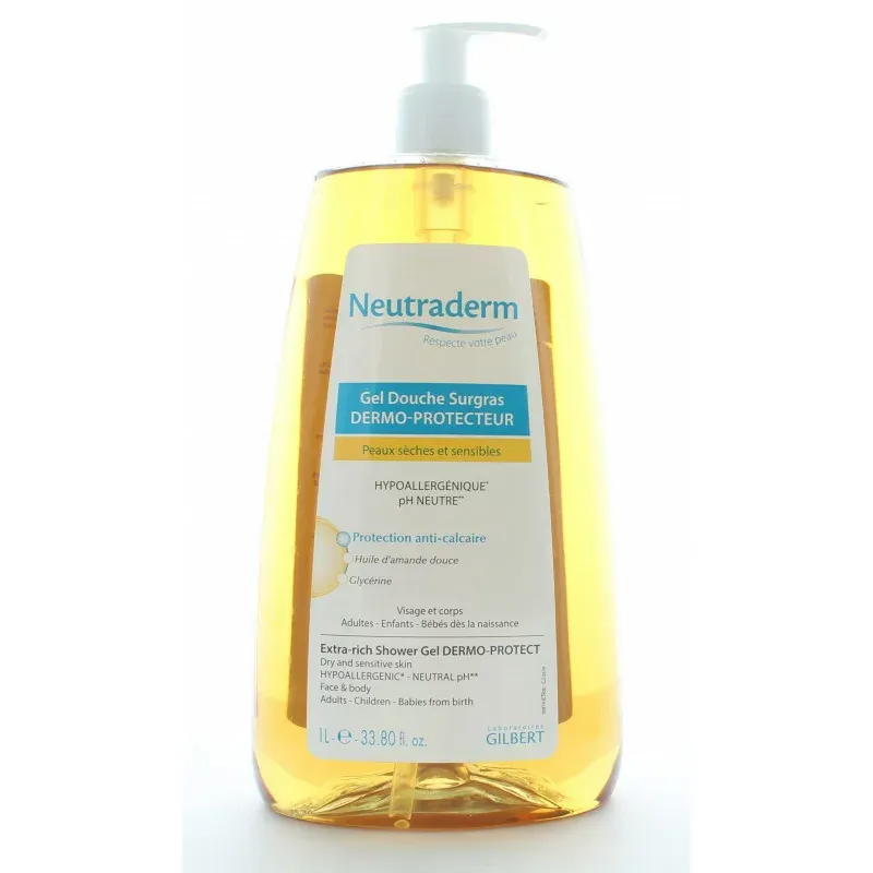 Neutraderm Gel Douche Surgras Dermo-protecteur 1L Neutraderm Gel Douche Surgras Dermo-protecteur 1L