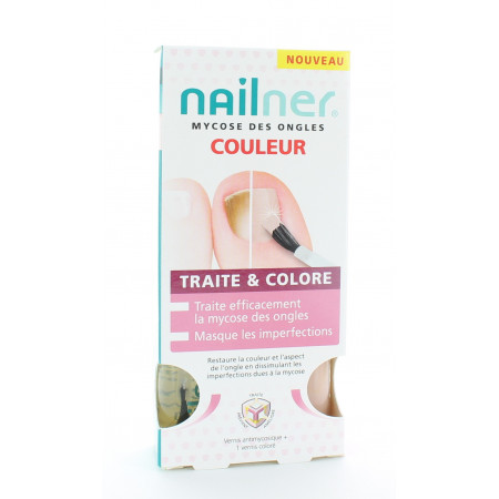 Nailner Mycose des Ongles Traite & Colore 2X5ml