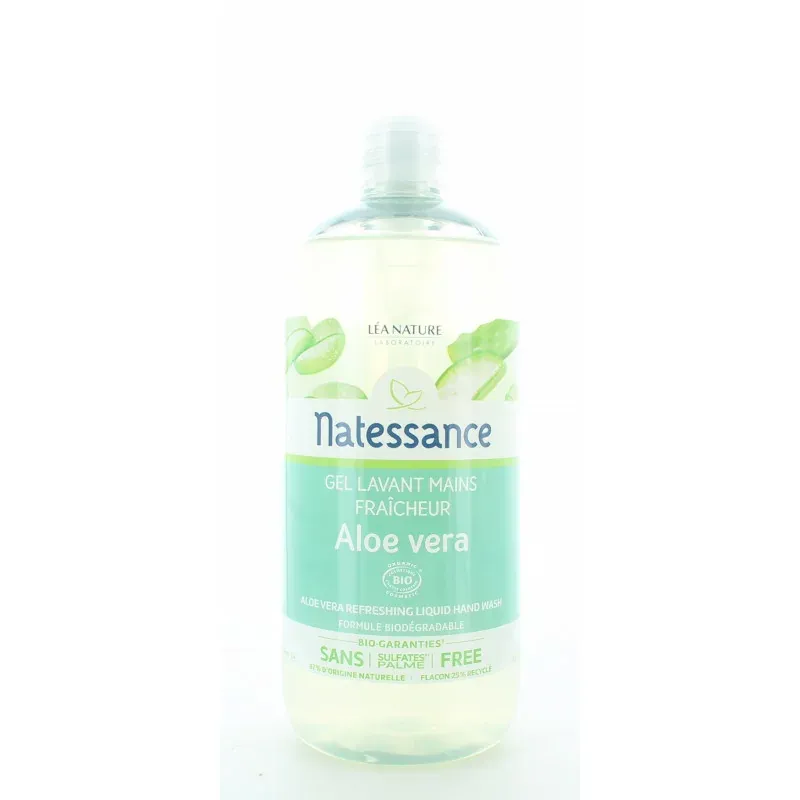 Natessance Gel Lavant Mains Fraîcheur Aloe Vera 500ml