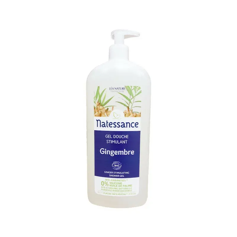 Natessance Gel Douche Stimulant Gingembre 1L