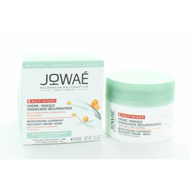 Jowaé Crème Masque Nuit Hydratante Récupératrice 40ml - Univers Pharmacie