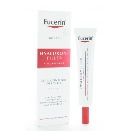 Eucerin Hyaluron-Filler + Volume-Lift Soin Contour des Yeux SPF15 15ml