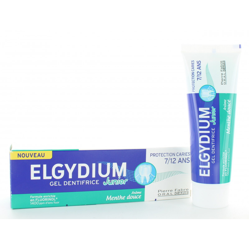 Elgydium Junior Gel Dentifrice Menthe Douce 7/12 ans 50ml