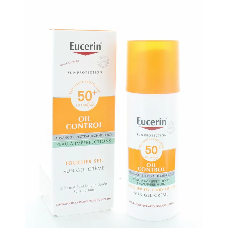 Eucerin Oil Control Sun Gel-Crème SPF50+ 50ml - Univers Pharmacie