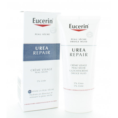 Eucerin Urea Repair Crème Visage Peau Sèche 5% 50ml
