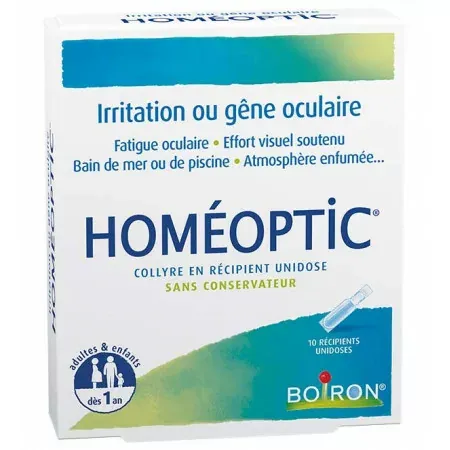 Homéoptic Collyre Boiron 10 unidoses