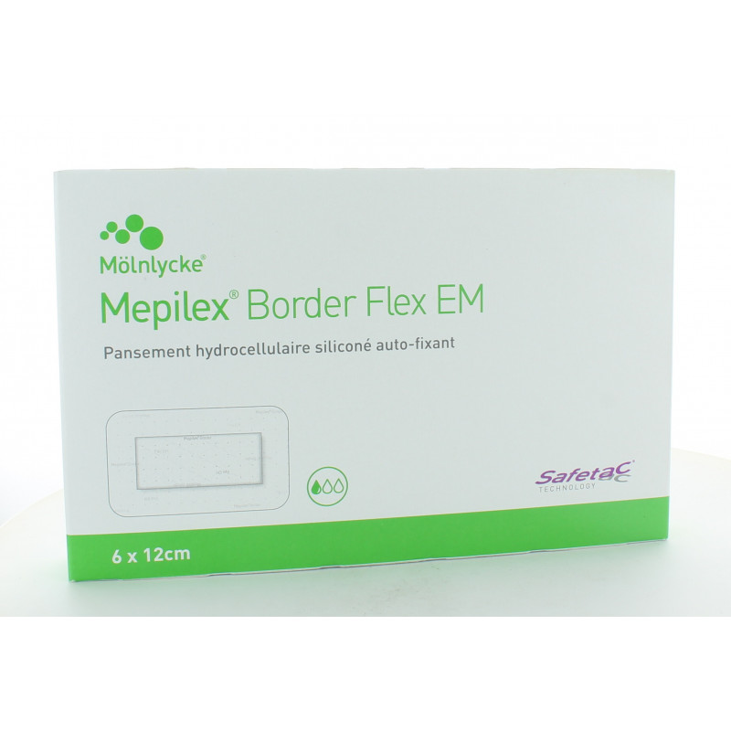 Mepilex Border Flex EM 6X12cm X10 pièces