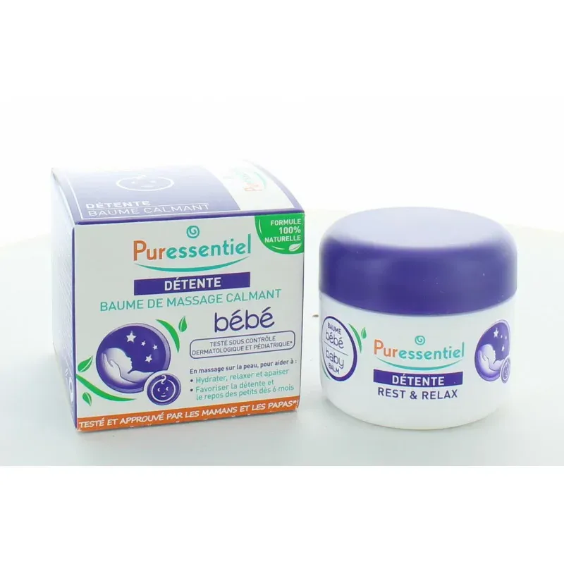 Puressentiel Détente Baume de Massage Calmant Bébé 30ml Puressentiel Détente Baume de Massage Calmant Bébé 30ml