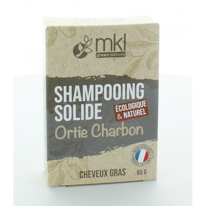 MKL Shampooing Solide Ortie Charbon Cheveux Gras 65g