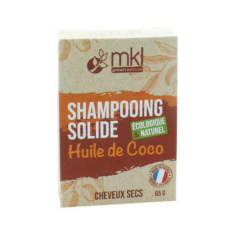 MKL Shampooing Solide Huile de Coco Cheveux Secs 65g