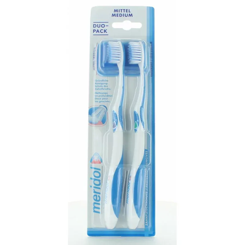 Meridol Brosse à Dents Medium X2