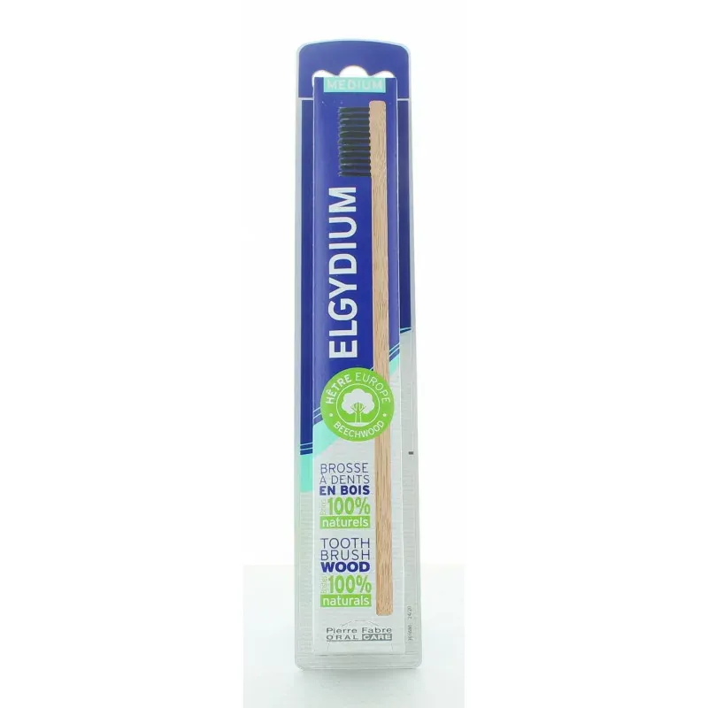 Elgydium Brosse à Dents Médium en bois
