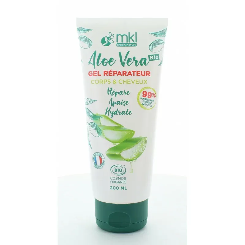 MKL Aloé Vera Bio Gel Réparateur Corps & Cheveux 200ml