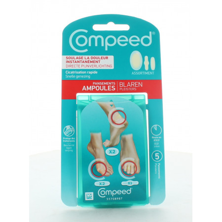 Compeed Assortiment Pansements Ampoules X5