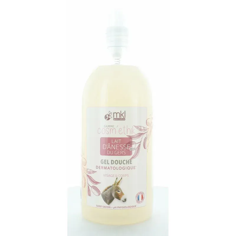 MKL Cosm'ethik Gel Douche Lait d'Ânesse Bio du Gers 1L