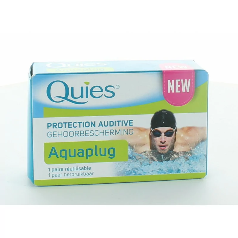 Quies Protection auditive enfant silicone natation Quies, boîte de 3 paires