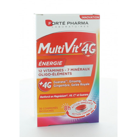 Forté Pharma MultiVit' 4G Énergie 30 comprimés