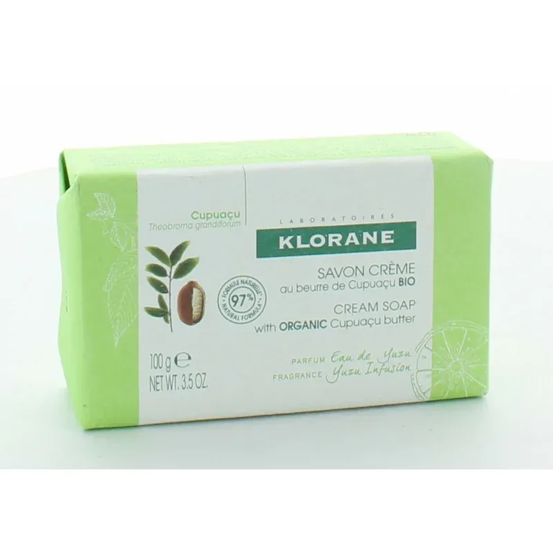 Klorane Savon Crème au Beurre de Cupuaçu Bio 100g