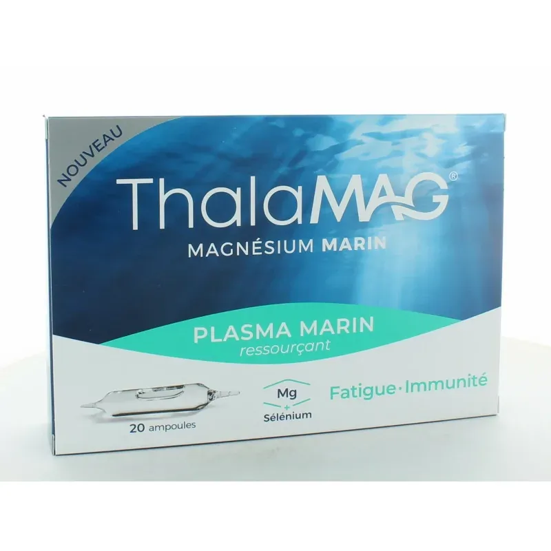 Thalamag Magnésium Marin Plasma Marin Ressourçant 20 ampoules Thalamag Magnésium Marin Plasma Marin Ressourçant 20 ampoules