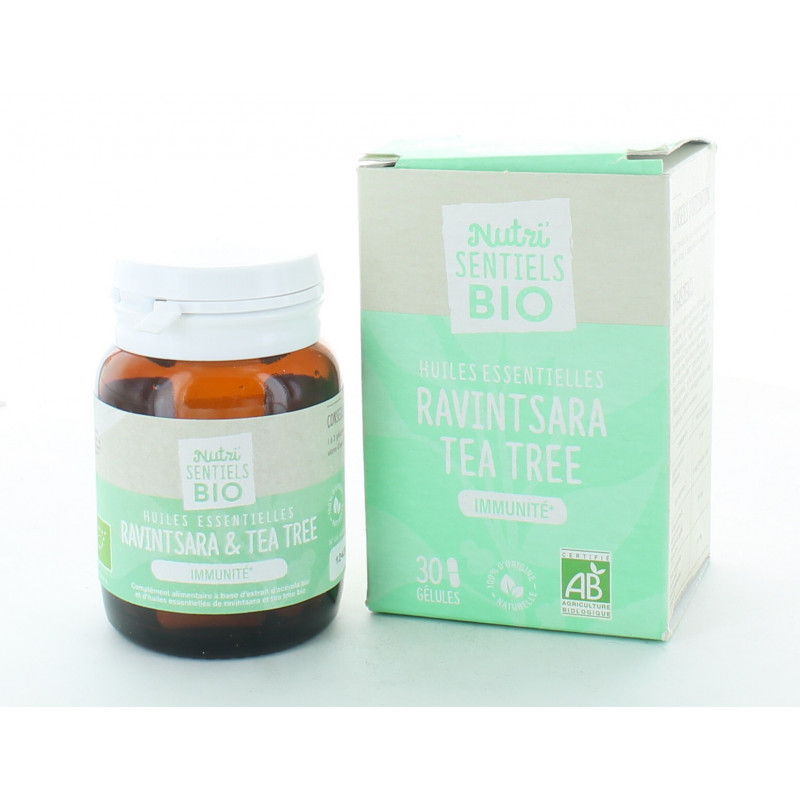 Nutri'Sentiels Bio Ravintsara Tea Tree 30 gélules