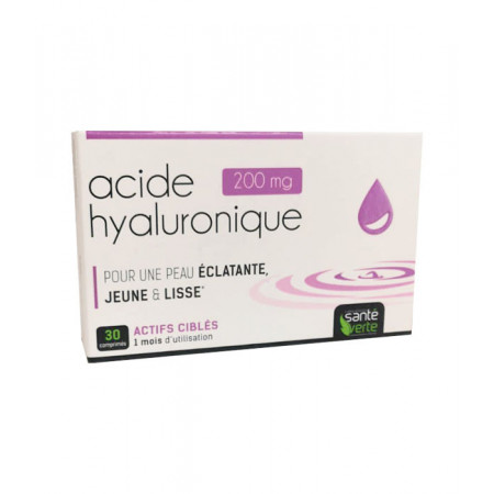 Santé Verte Complexe Acide Hyaluronique + Collagène Marin 30 comprimés