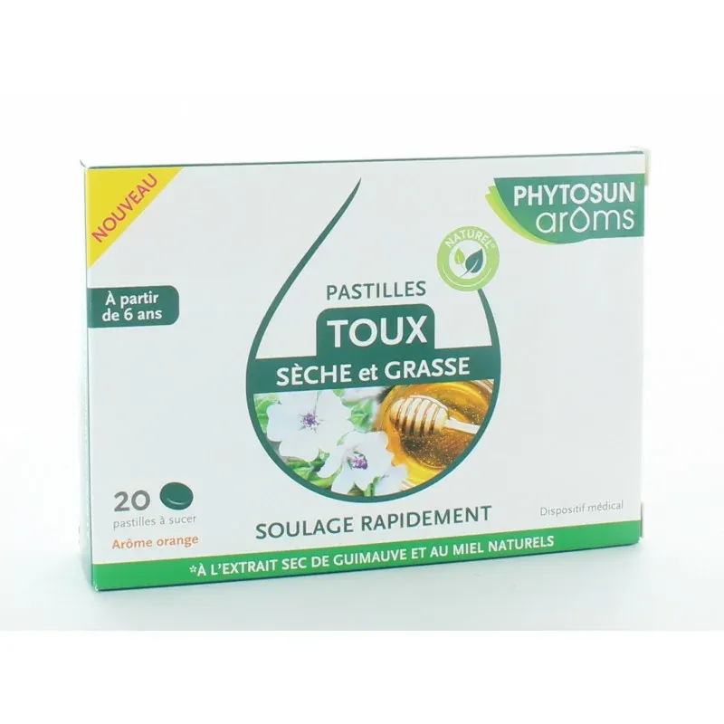 Phytosun Aroms Pastilles Toux Sèche et Grasse X20