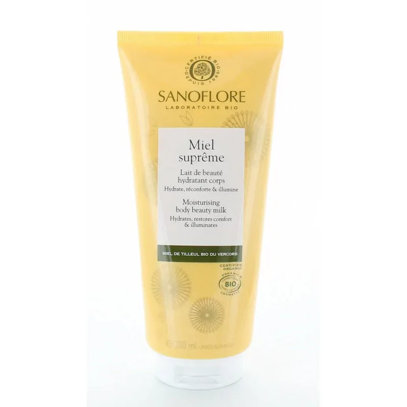 Sanoflore Miel Suprême Lait de Beauté Corps 200ml - Univers Pharmacie