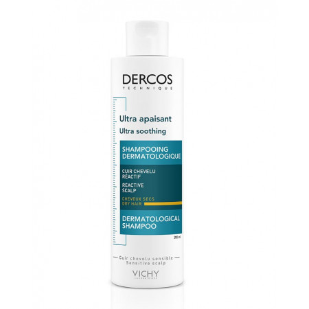 Dercos Ultra Apaisant Shampoing Cheveux Secs 200ml