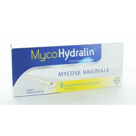 MycoHydralin 200mg 3 comprimés vaginaux
