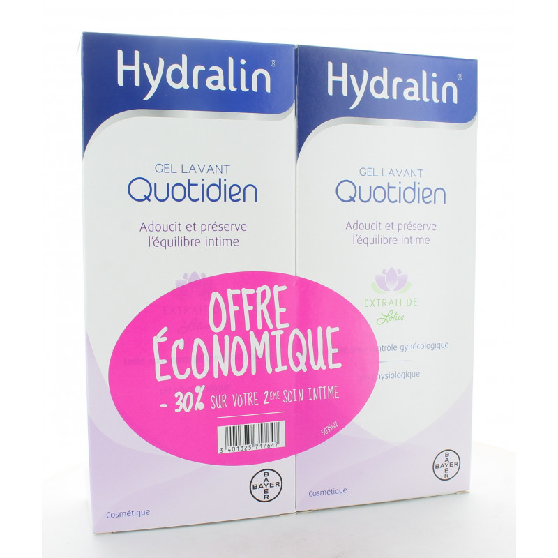 Hydralin Quotidien Gel Lavant 2X400ml Hydralin Quotidien Gel Lavant 2X400ml