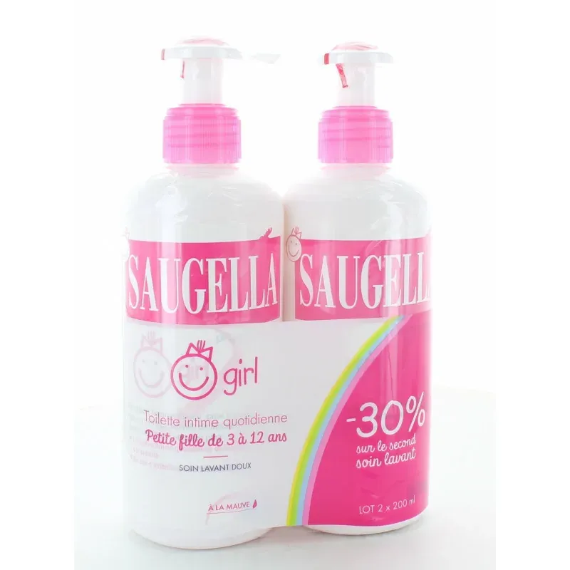 Saugella Girl Soin Lavant Doux 2X200ml