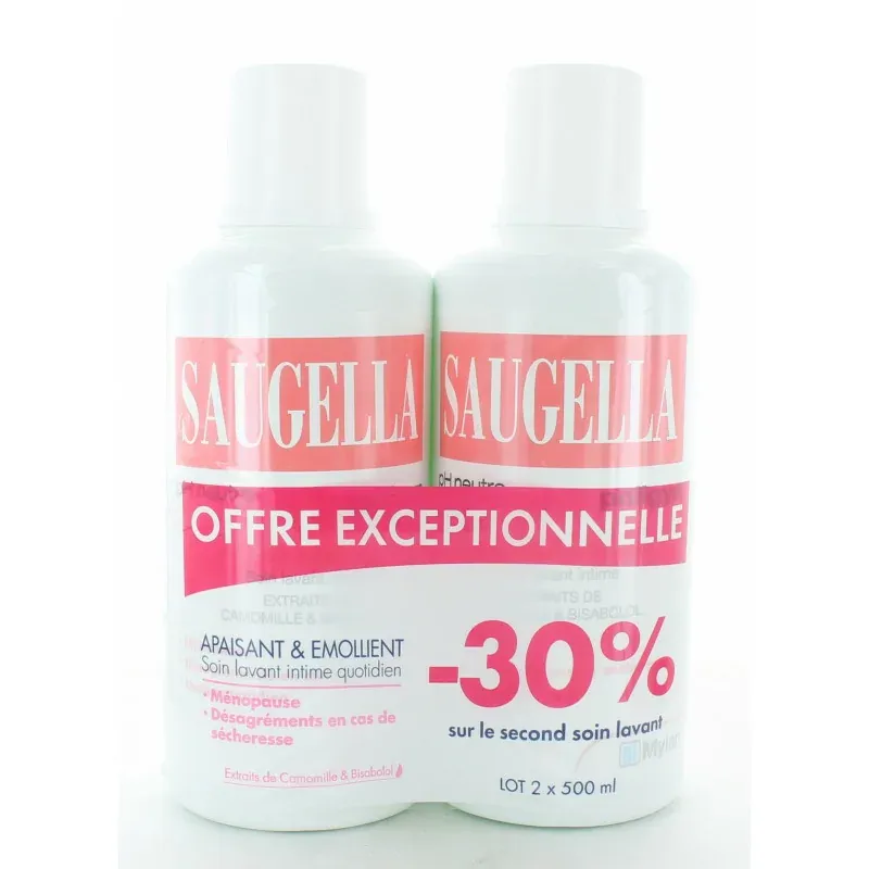 Saugella Poligyn Soin Lavant Intime 2X500ml