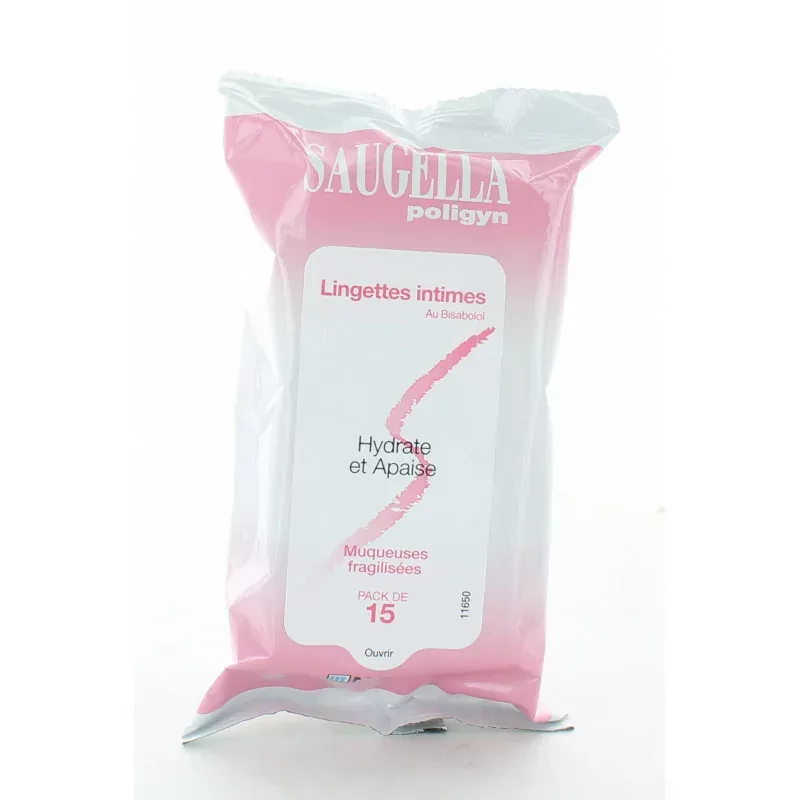 Saugella Poligyn Lingettes Intimes X15