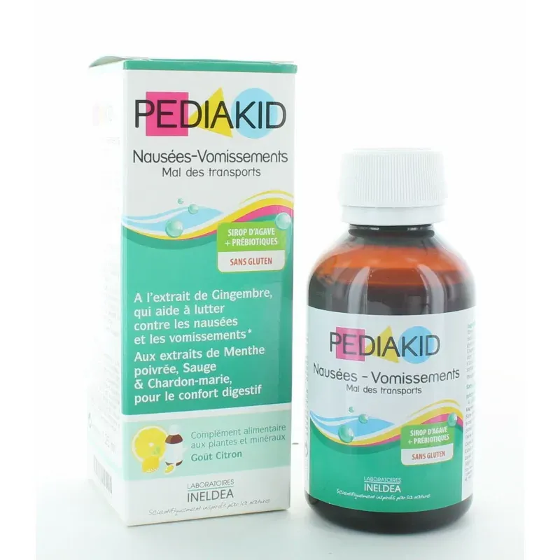 Pediakid Mal des Transports Nausées et Vomissements 125ml