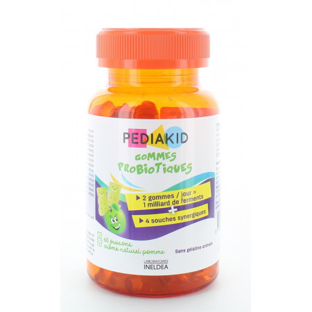 Pediakid Gommes Probiotiques à la Pomme X60