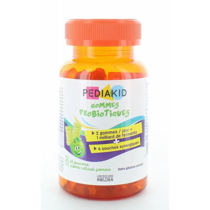 Pediakid Gommes Probiotiques à la Pomme X60