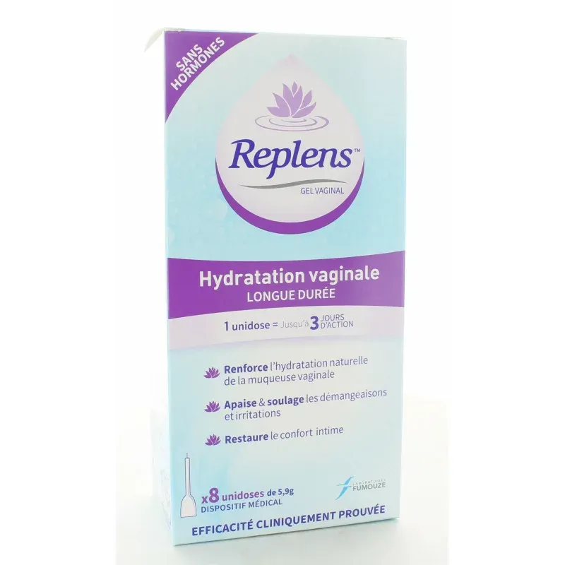 Replens Gel Vaginal 8X5,9g - Univers Pharmacie