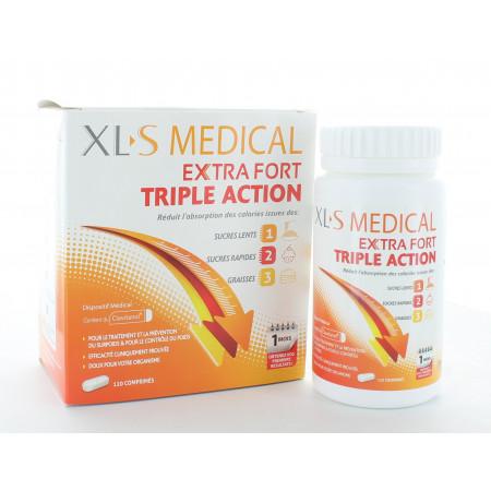 XLS Medical Extra Fort Triple Action 120 comprimés