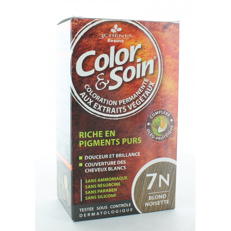 3 Chênes Color&Soin Coloration Permanente 7N Blond Noisette 3 Chênes Color&Soin Coloration Permanente 7N Blond Noisette