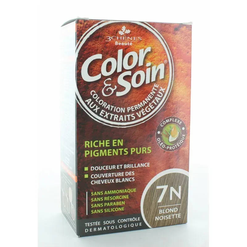3 Chênes Color&Soin Coloration Permanente 7N Blond Noisette
