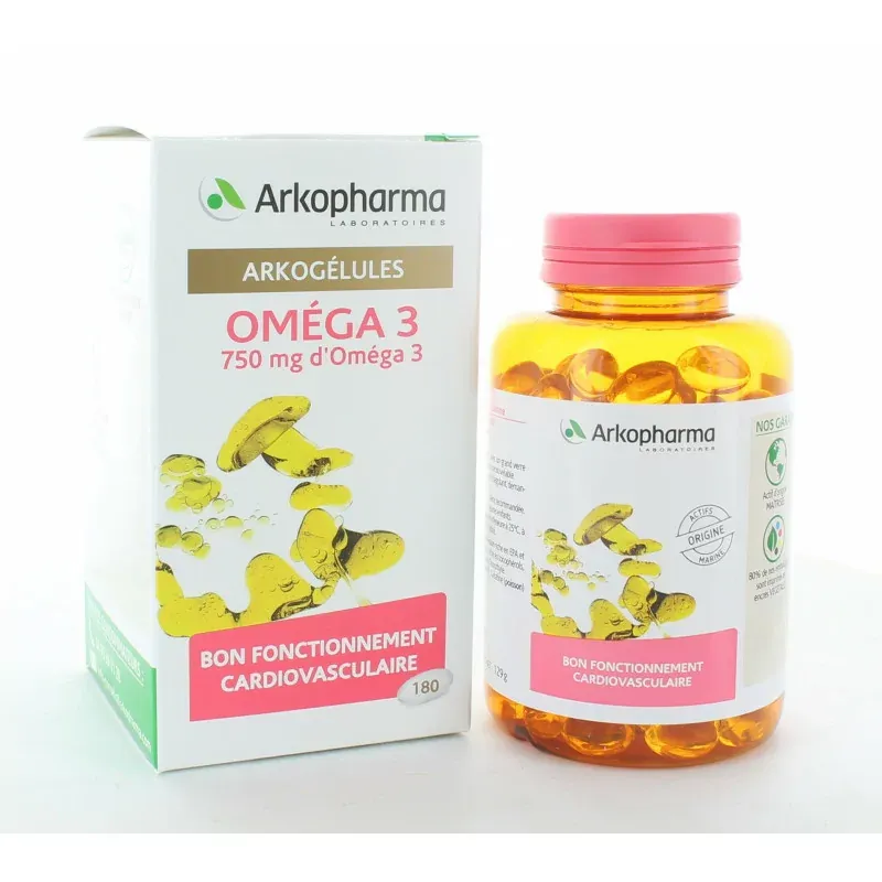 Arkopharma Arkogélules Oméga 3 180 gélules