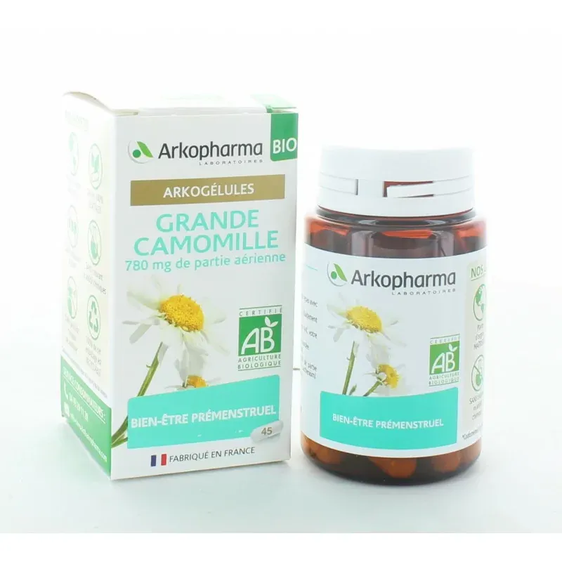 Arkopharma Arkogélules Bio Grande Camomille 45 gélules