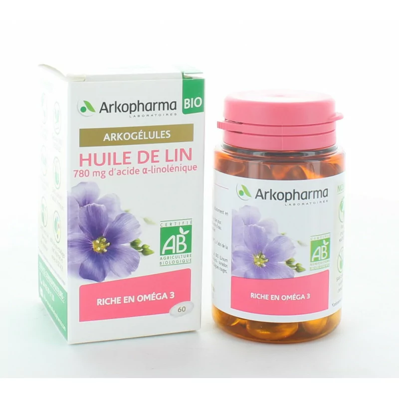 Arkopharma Arkogélules Bio Huile de Lin 60 capsules